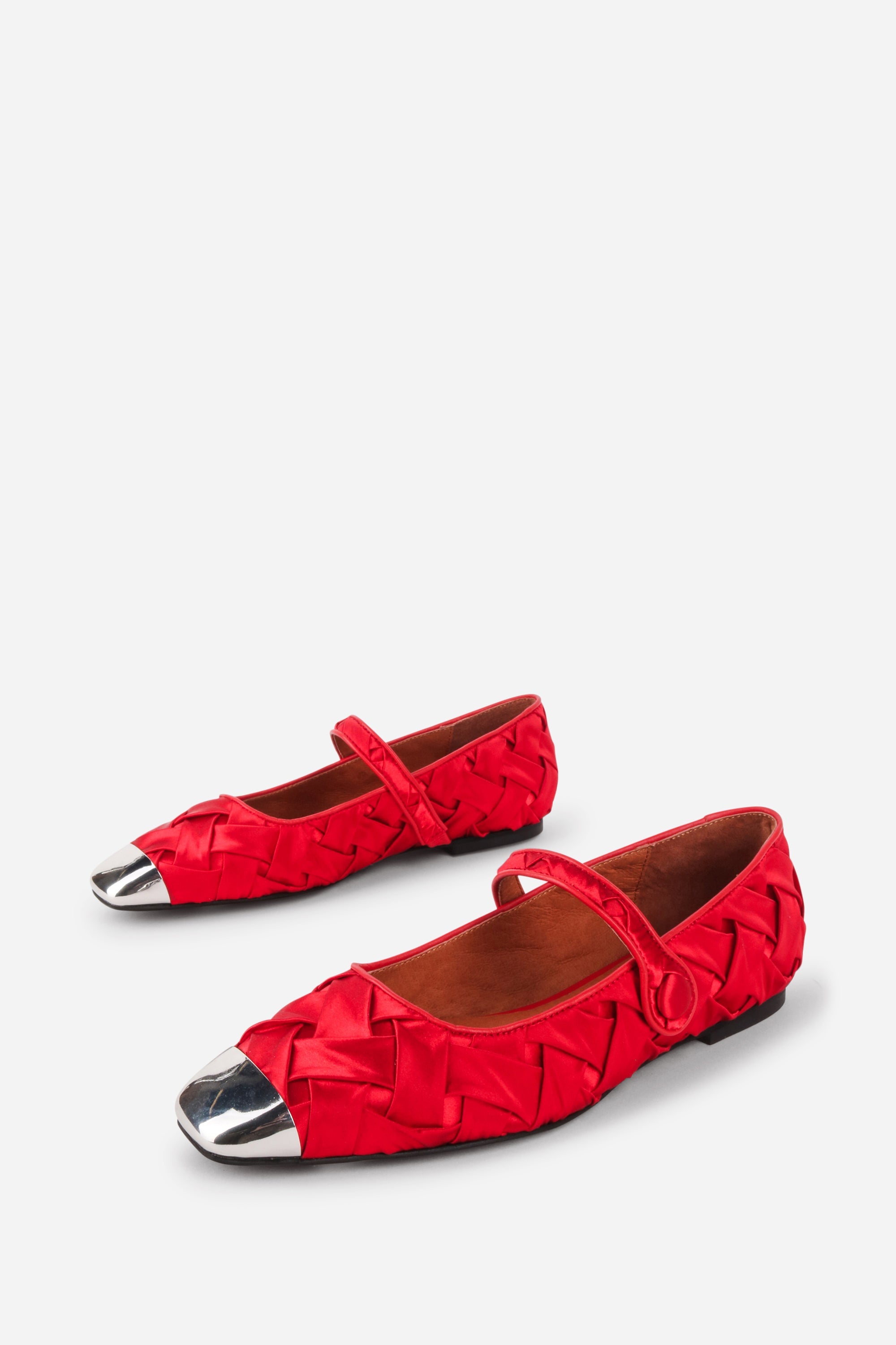 Intentionally Blank - Ribbons Satin Braided Mary Jane Flat -