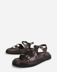 Intentionally Blank - Ricoya Leather Sandal - CHOCOLATE LEATHER