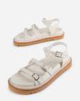 Intentionally Blank - Ricoya Leather Sandal - CREAM LEATHER