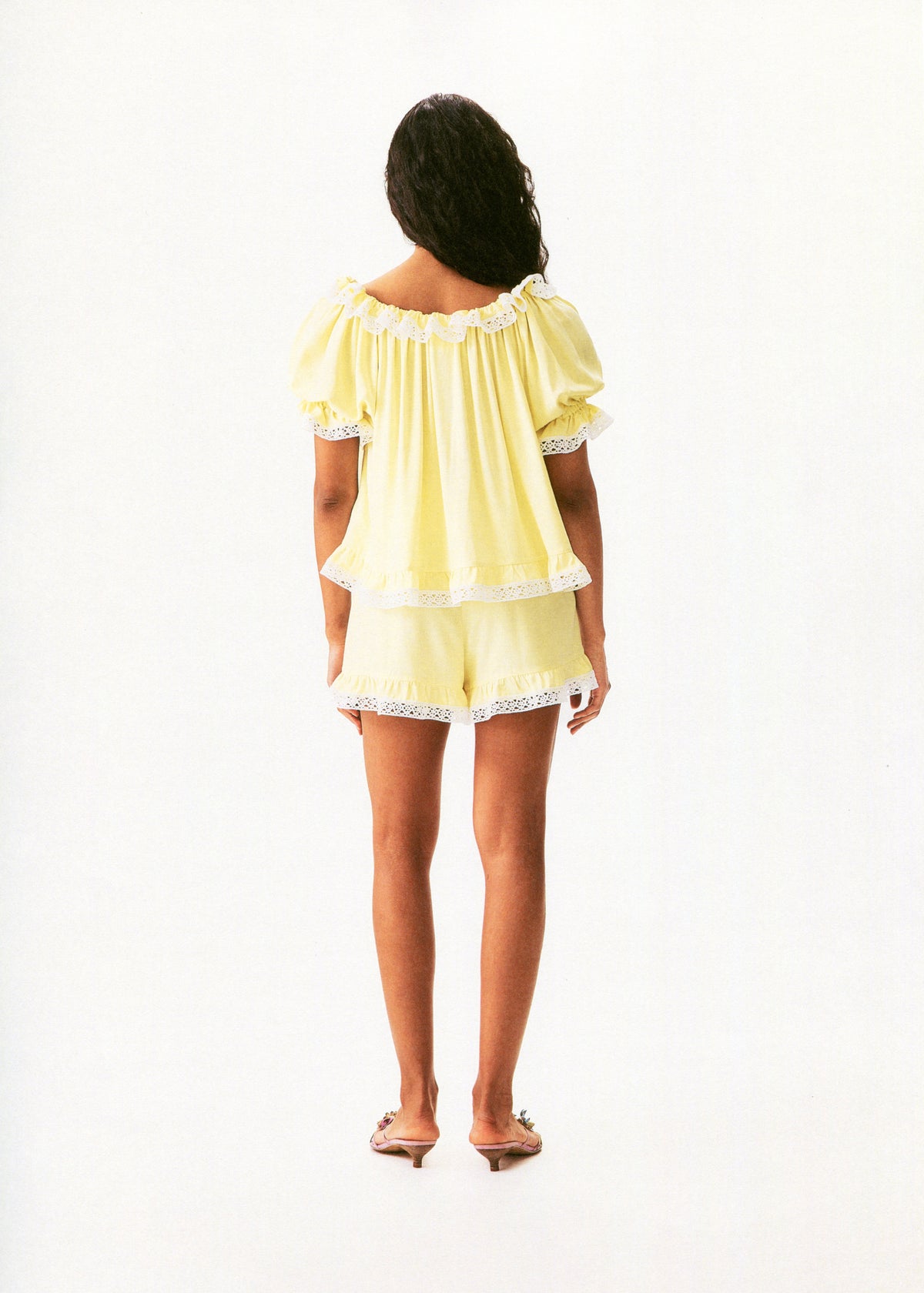 Sleeper - Romantica Set with Short in Yellow -