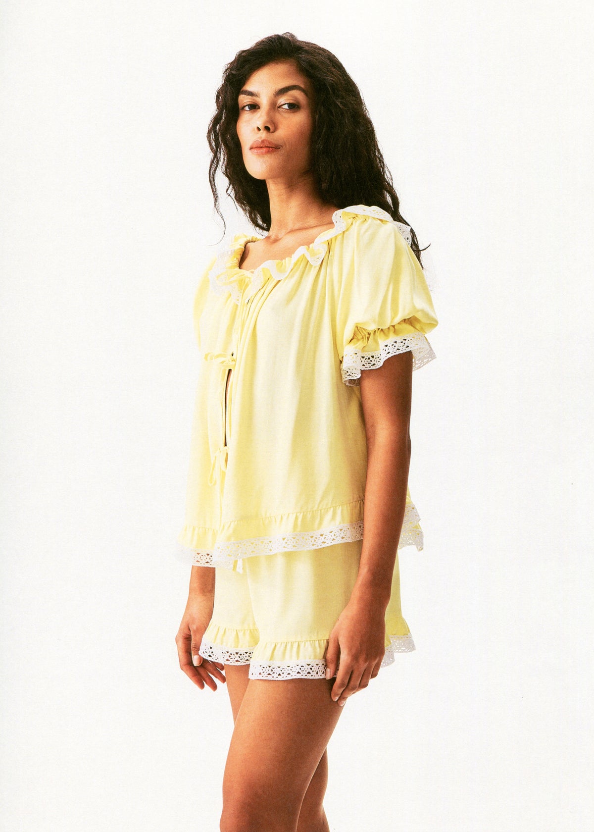 Sleeper - Romantica Set with Short in Yellow -