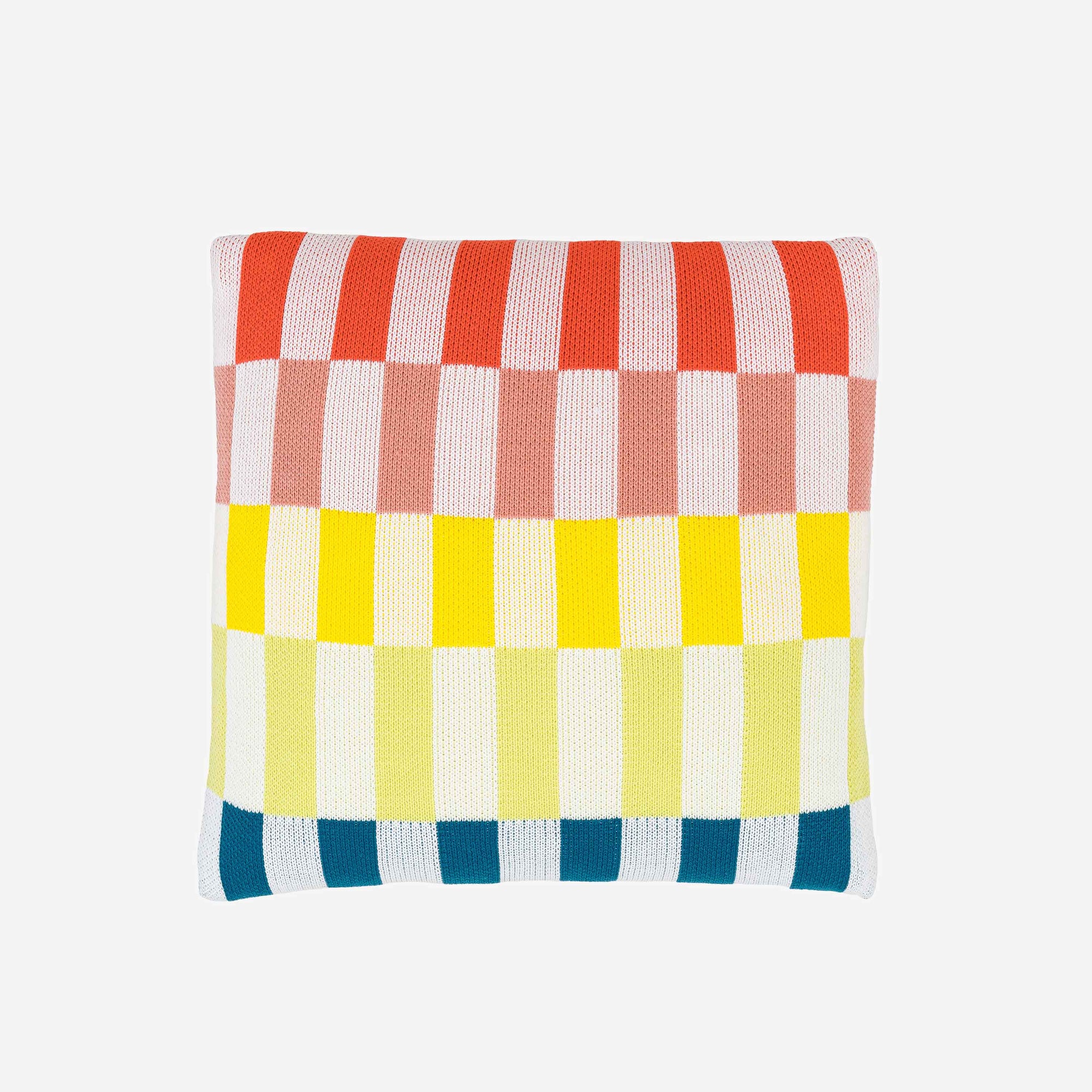 Verloop - Mosaic Checkerboard Pillow Cover - Rainbow