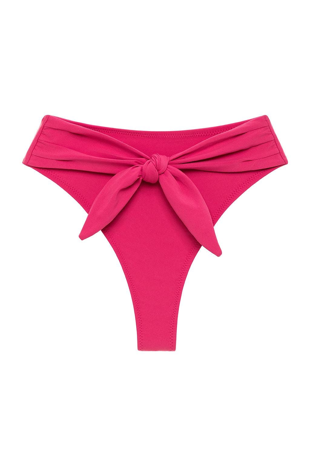 Montce - Raspberry Paula Tie-Up Bikini Bottom -