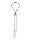 Wildflower White Heart iPhone Wristlet