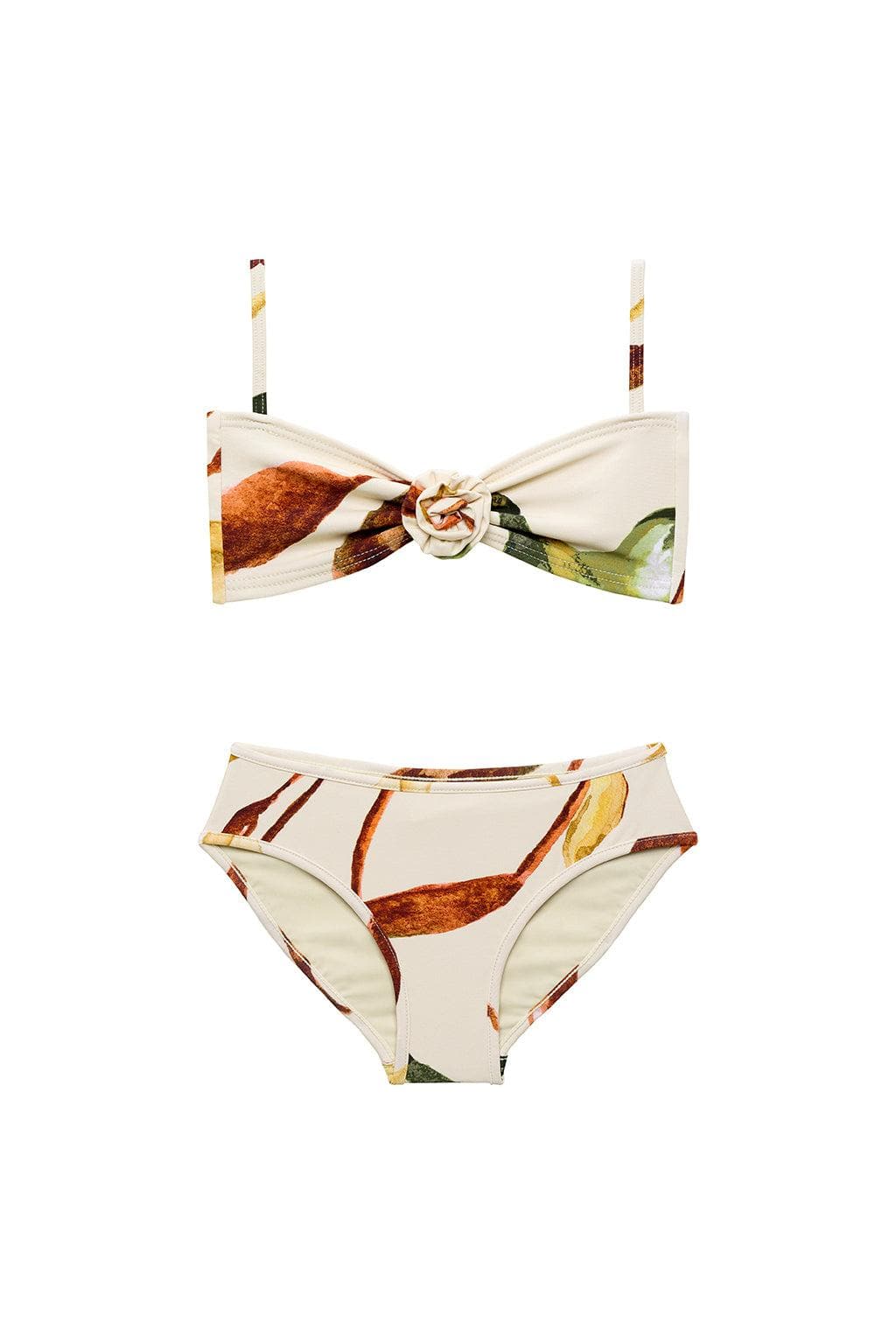 Montce - Rooted Floral Mini Rosa Bandeau x Lulu Bikini Set -