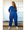 Wallis Long Sleeve Zip Jumpsuit - Royal