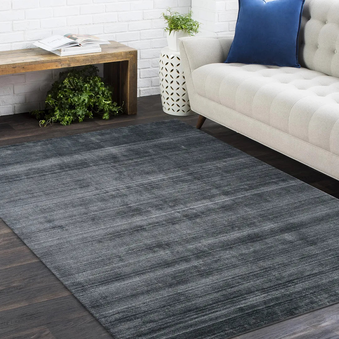 Solo Rugs - Harbor Hand Loomed Contemporary Solid Area Rug -