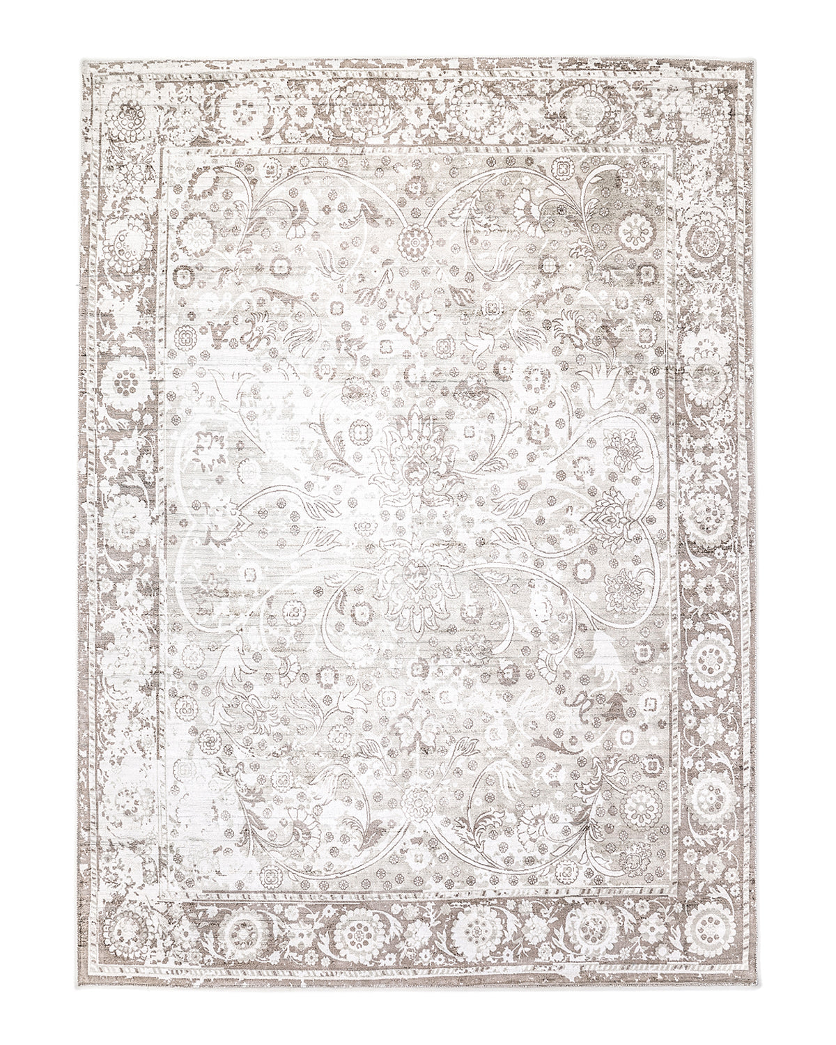 Solo Rugs - Royal Hand Loomed Contemporary Transitional Area Rug - 5X8 Mist Modern - Contemporary