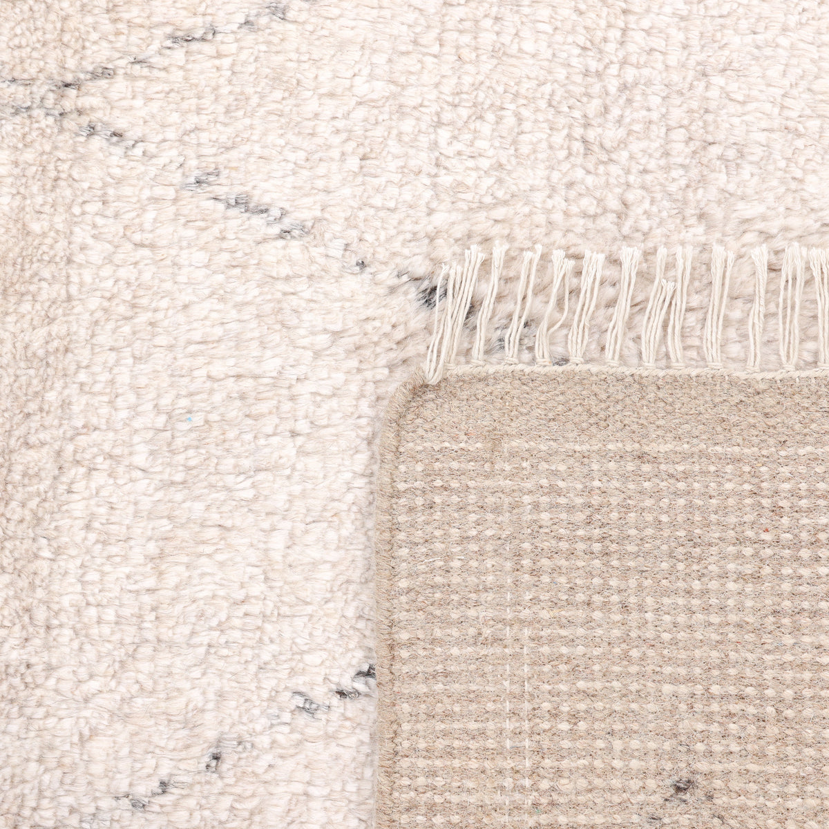 Solo Rugs - Shaggy Moroccan Hand-Knotted Bohemian Area Rug -