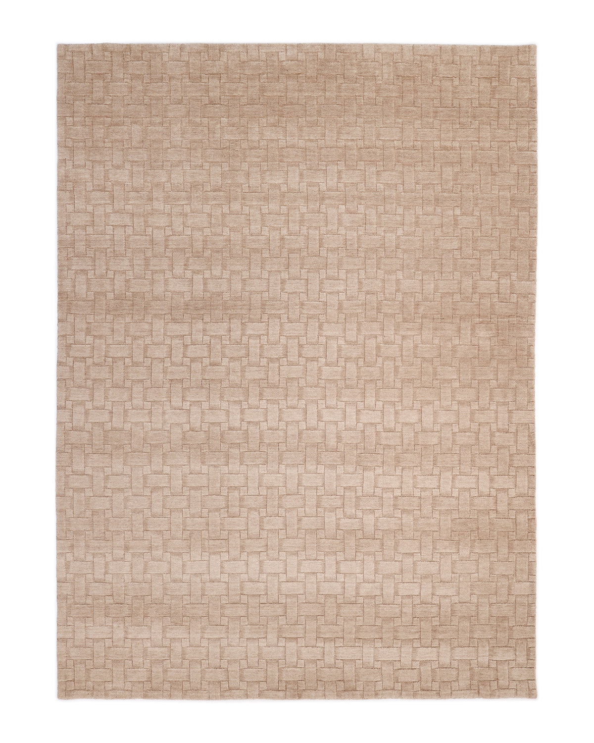 Solo Rugs - Peyton Hand Loomed Contemporary Modern Area Rug - Beige Contemporary