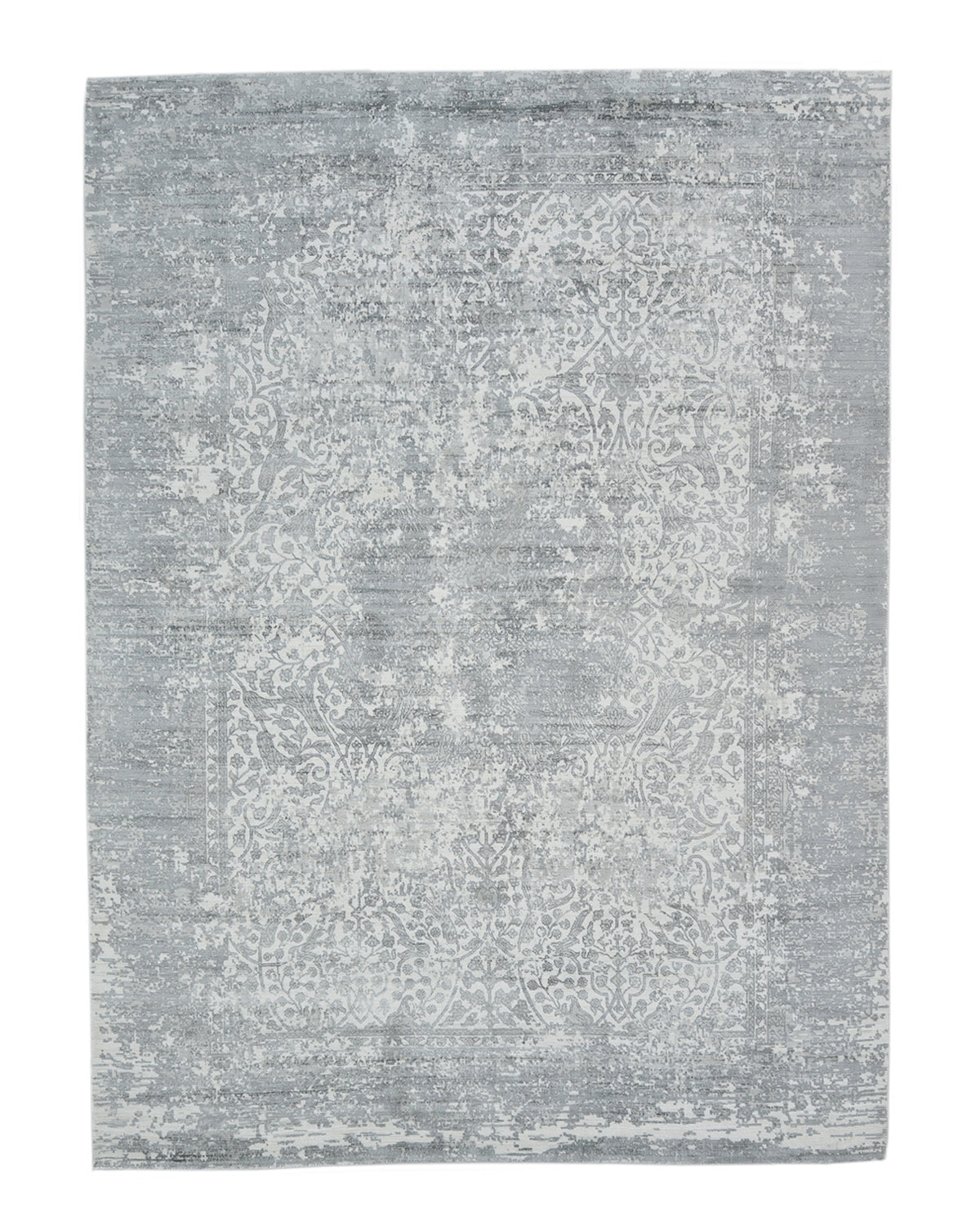 Solo Rugs - Samantha Hand Loomed Contemporary Modern Area Rug - 5X8 Gray Modern - Contemporary