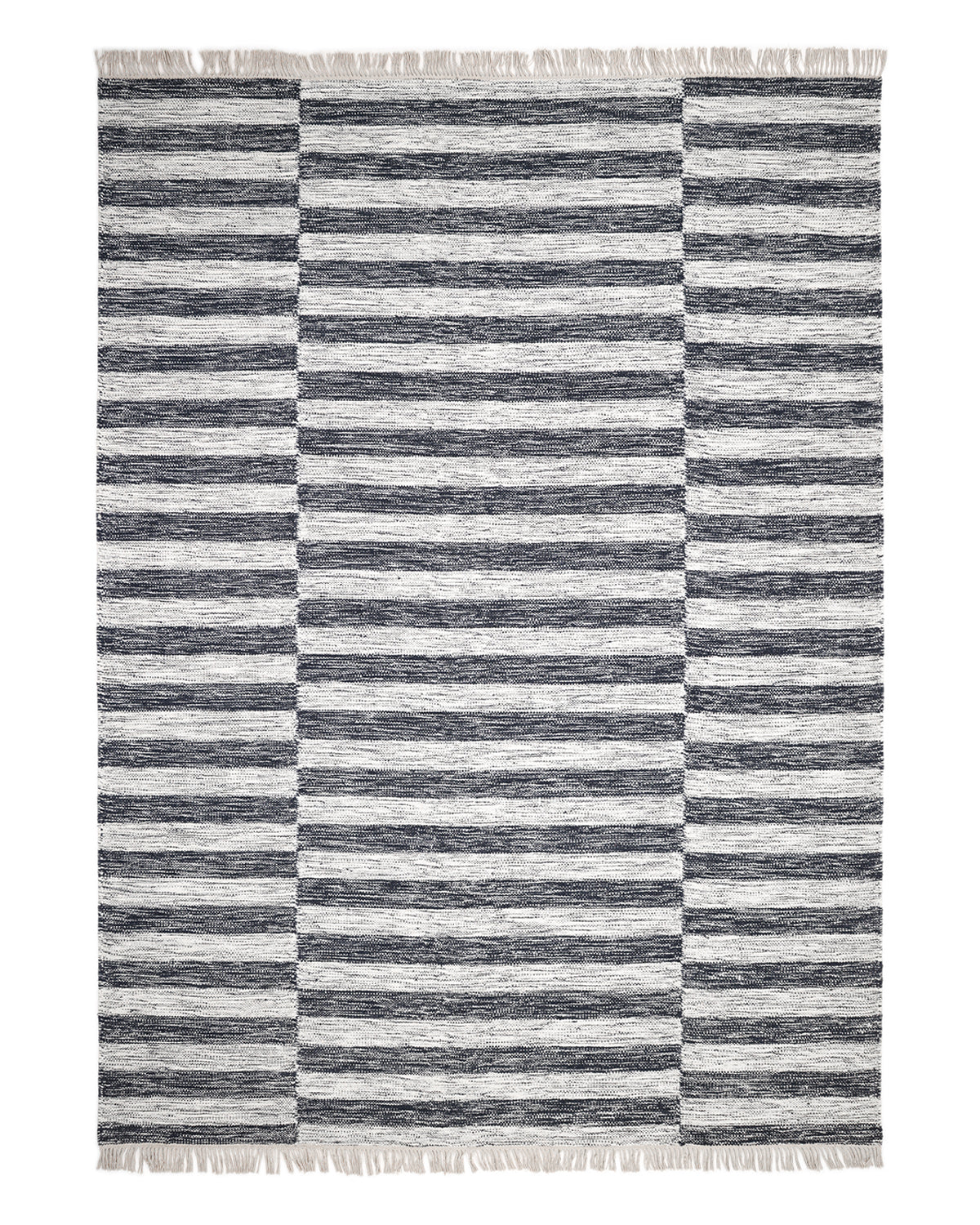 Solo Rugs - Louella Hand Woven Contemporary Flatweave Area Rug - 10X14 Black Modern - Contemporary