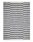 Solo Rugs - Louella Hand Woven Contemporary Flatweave Area Rug - 10X14 Black Modern - Contemporary