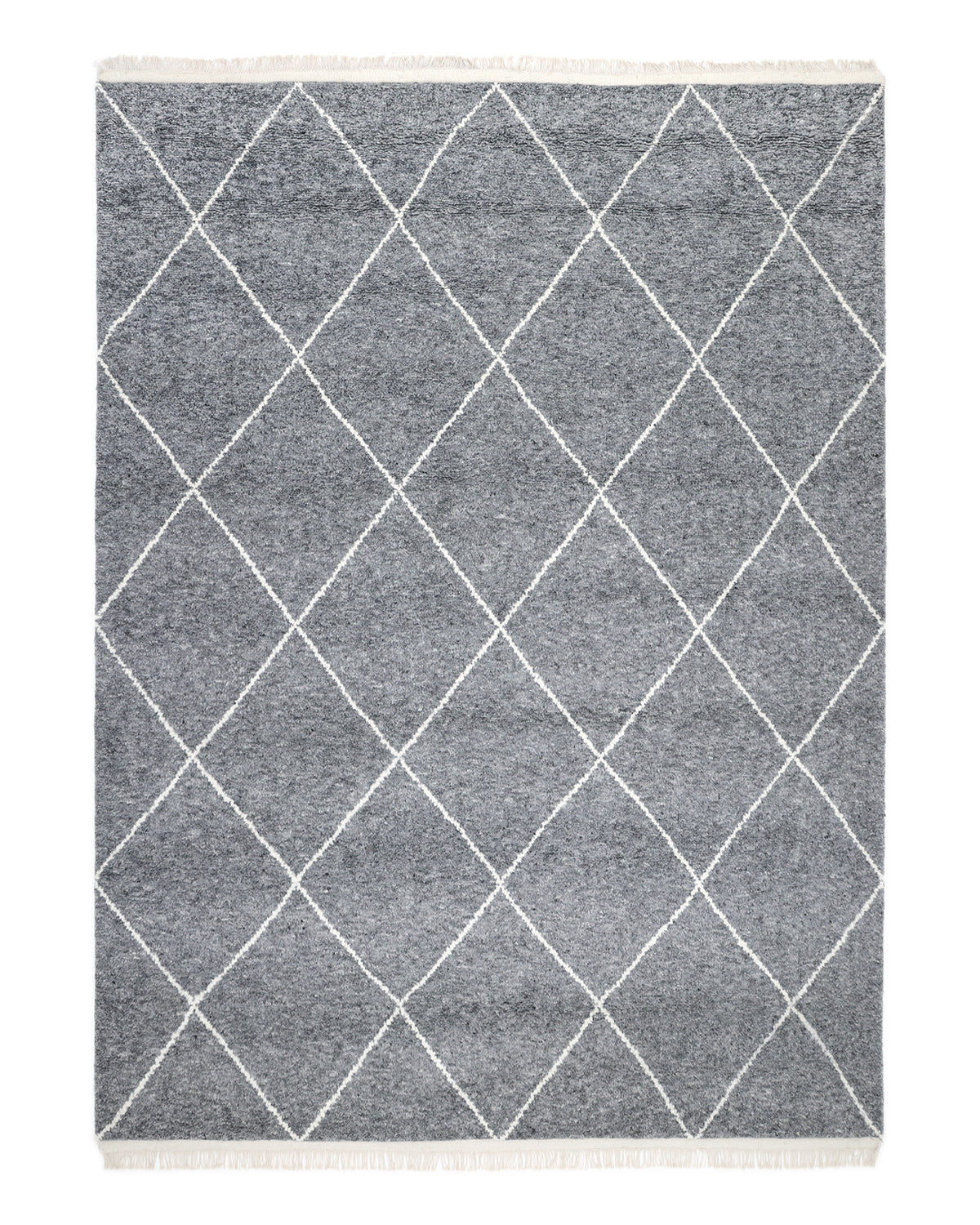 Solo Rugs - Wallis Hand-Knotted Bohemian Moroccan Area Rug - 5X8 Gray Boho