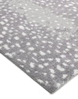 Solo Rugs - Louis Hand Knotted Contemporary Modern Animal Print Wool Black Area Rug -