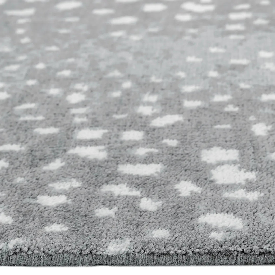 Solo Rugs - Louis Hand Knotted Contemporary Modern Animal Print Wool Black Area Rug -