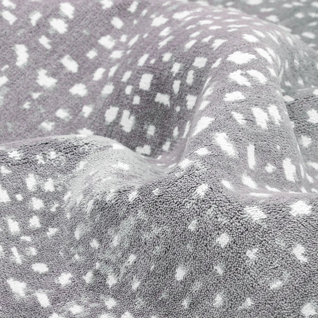 Solo Rugs - Louis Hand Knotted Contemporary Modern Animal Print Wool Black Area Rug -