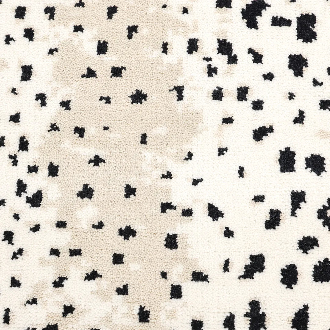 Solo Rugs - Louis Hand Knotted Contemporary Modern Animal Print Wool Black Area Rug -