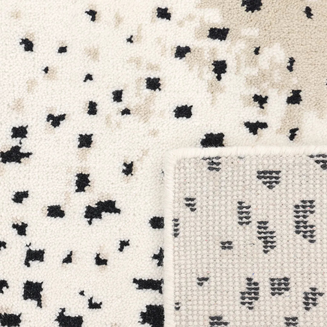 Solo Rugs - Louis Hand Knotted Contemporary Modern Animal Print Wool Black Area Rug -