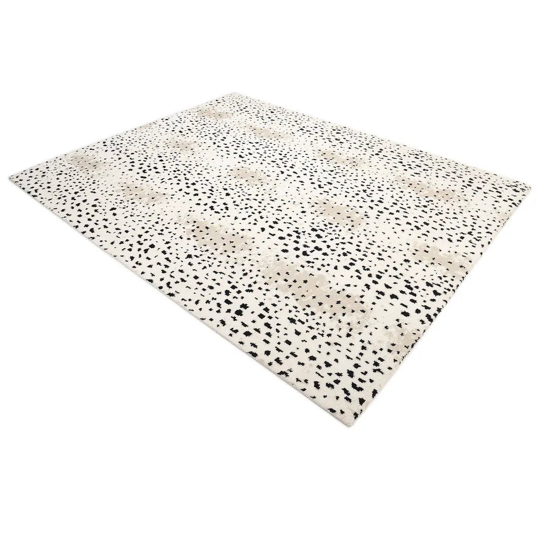 Solo Rugs - Louis Hand Knotted Contemporary Modern Animal Print Wool Black Area Rug -