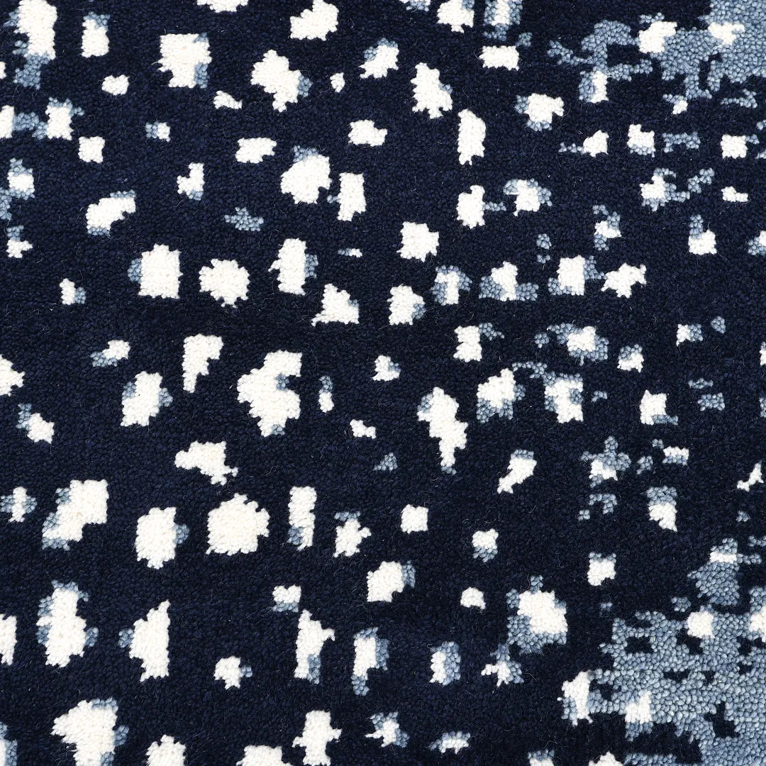 Solo Rugs - Louis Hand Knotted Contemporary Modern Animal Print Wool Black Area Rug -