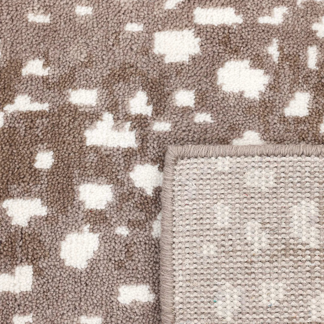 Solo Rugs - Louis Hand Knotted Contemporary Modern Animal Print Wool Black Area Rug -
