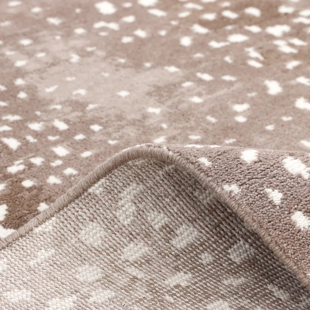 Solo Rugs - Louis Hand Knotted Contemporary Modern Animal Print Wool Black Area Rug -