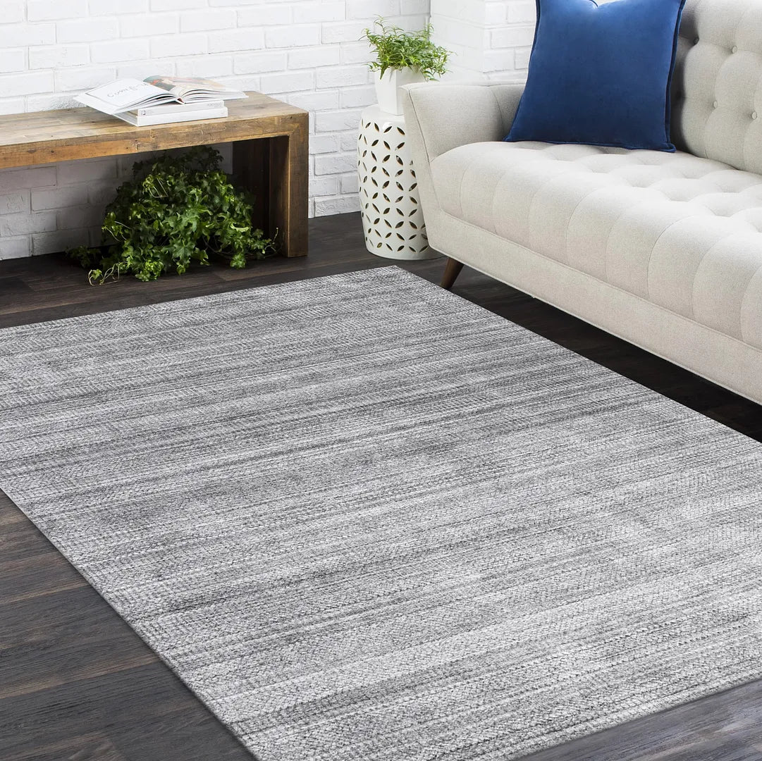 Solo Rugs - Sanam Hand Loomed Contemporary Solid Area Rug -
