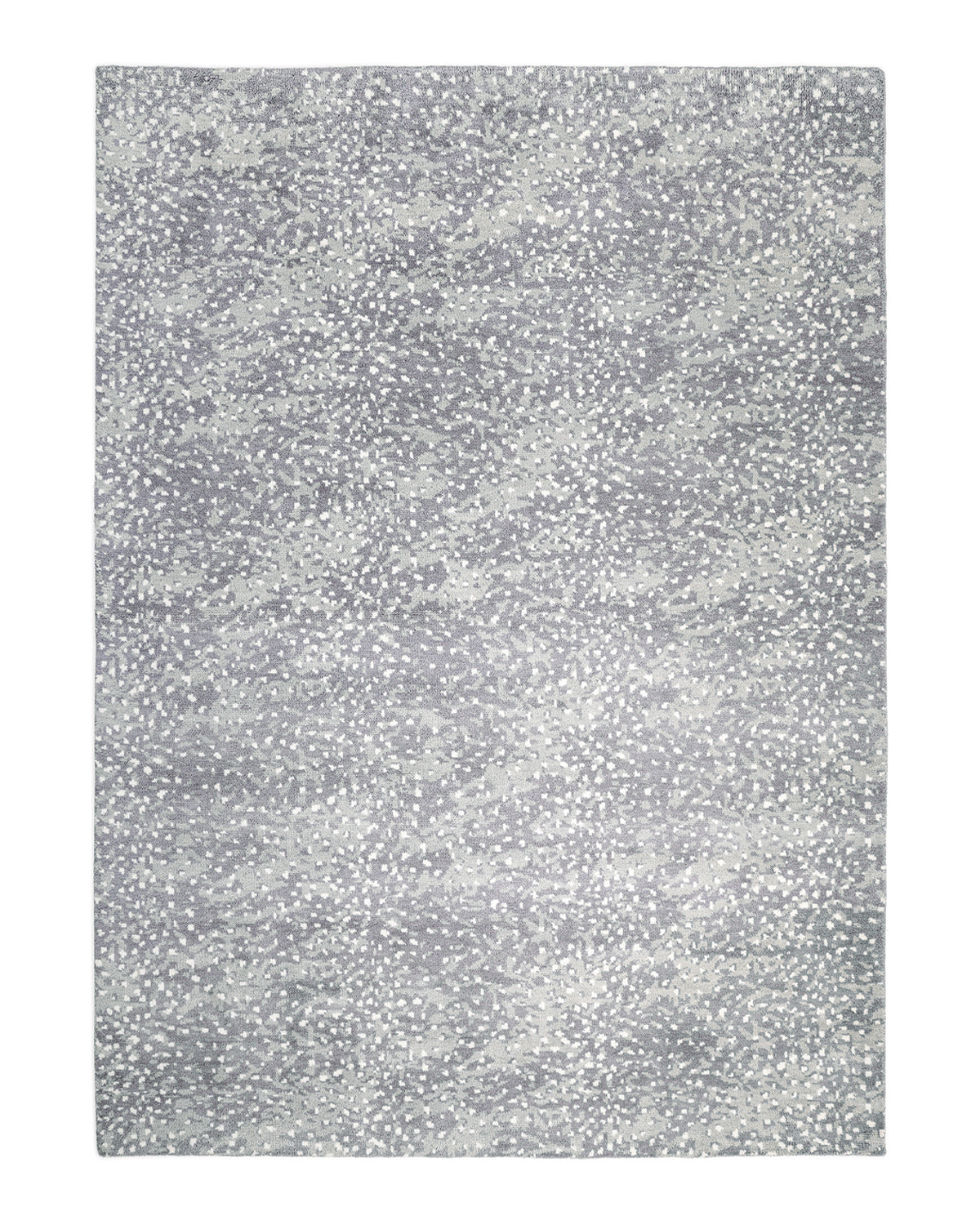 Solo Rugs - Arash Hand Knotted Contemporary Modern Area Rug - 5X8 Gray Modern - Contemporary