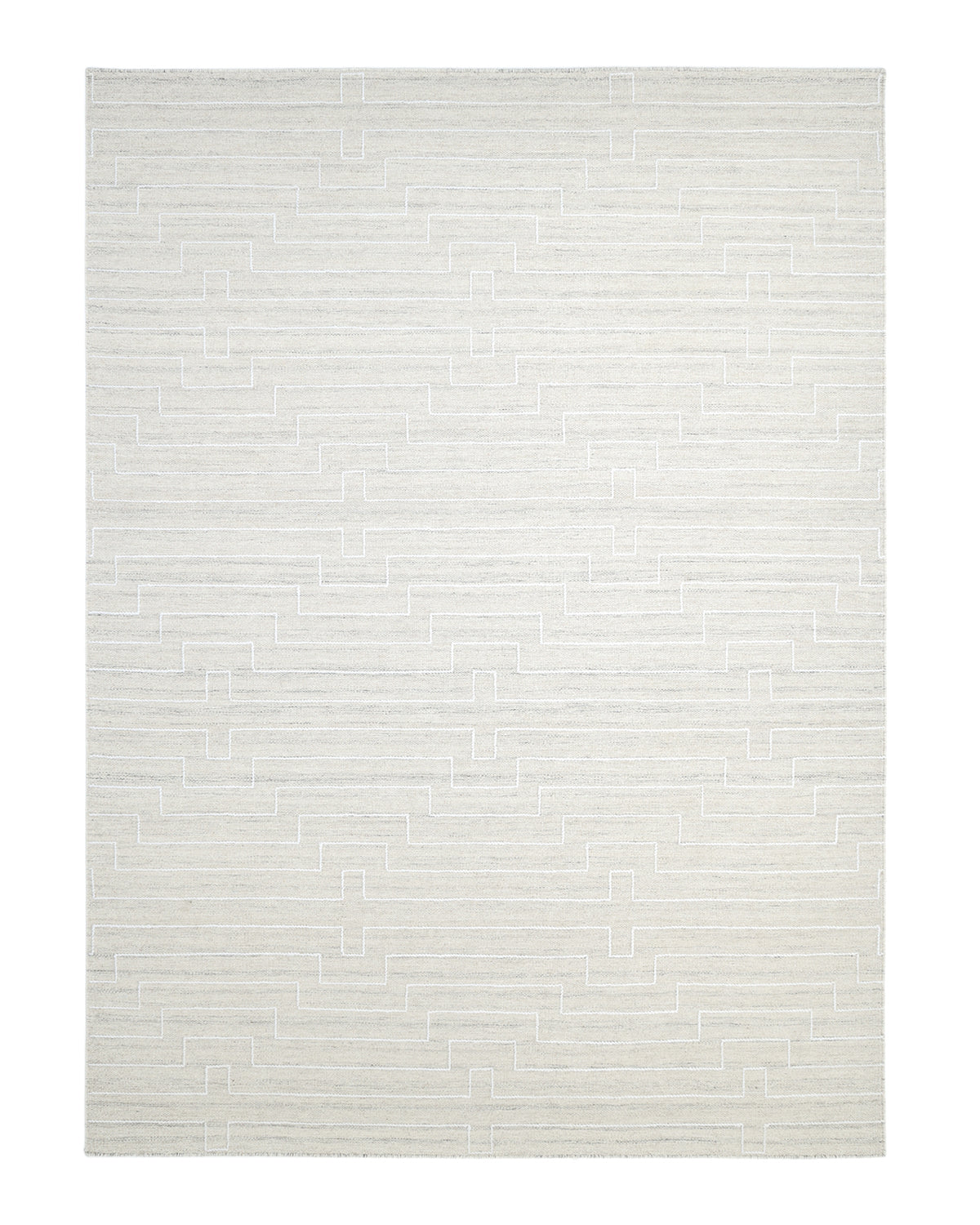Solo Rugs - Barry Hand Woven Contemporary Flatweave Area Rug - 5X8 Beige Modern - Contemporary