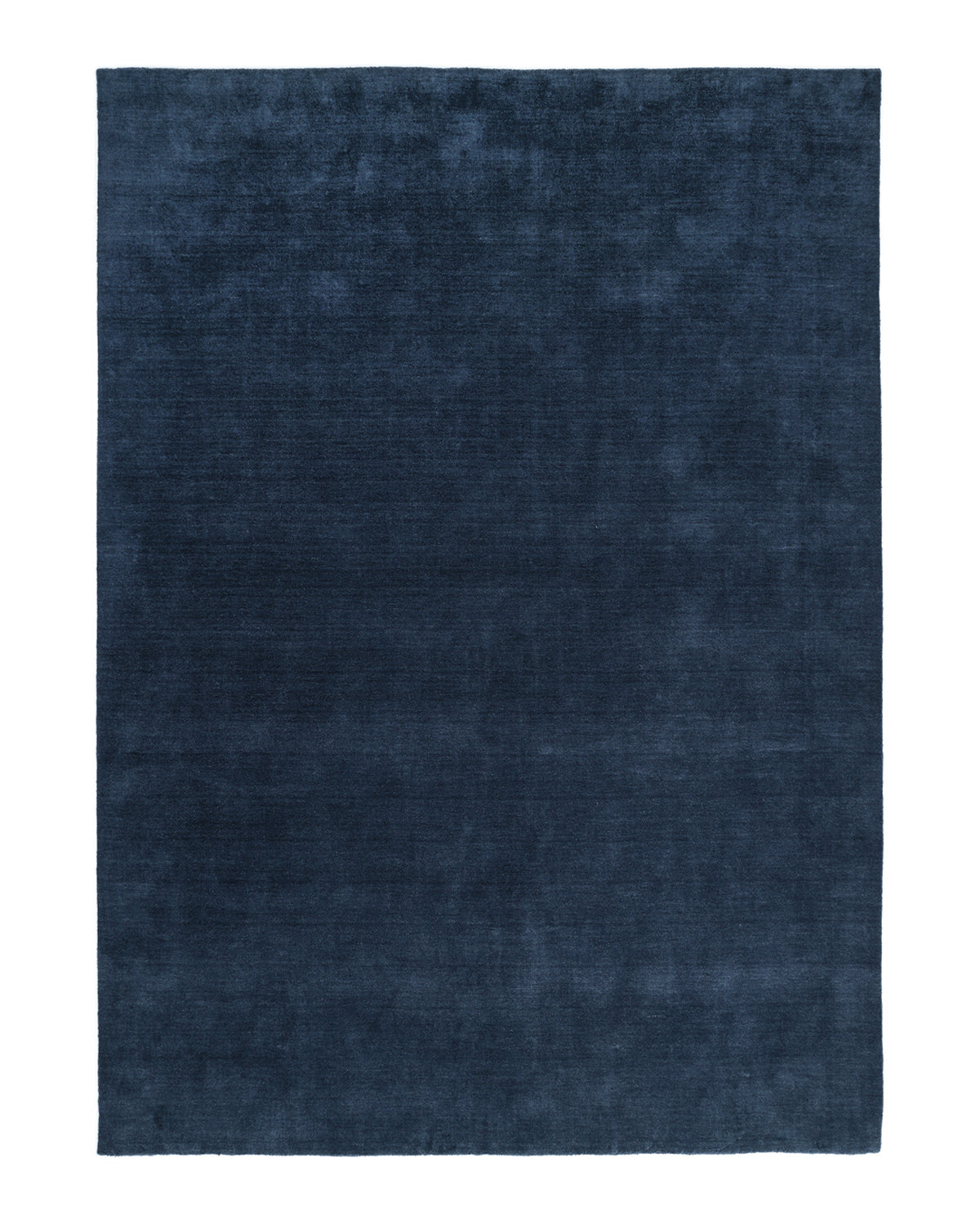 Solo Rugs - Zayn Hand Loomed Contemporary Solid Area Rug - 5X8 Blue Modern - Contemporary