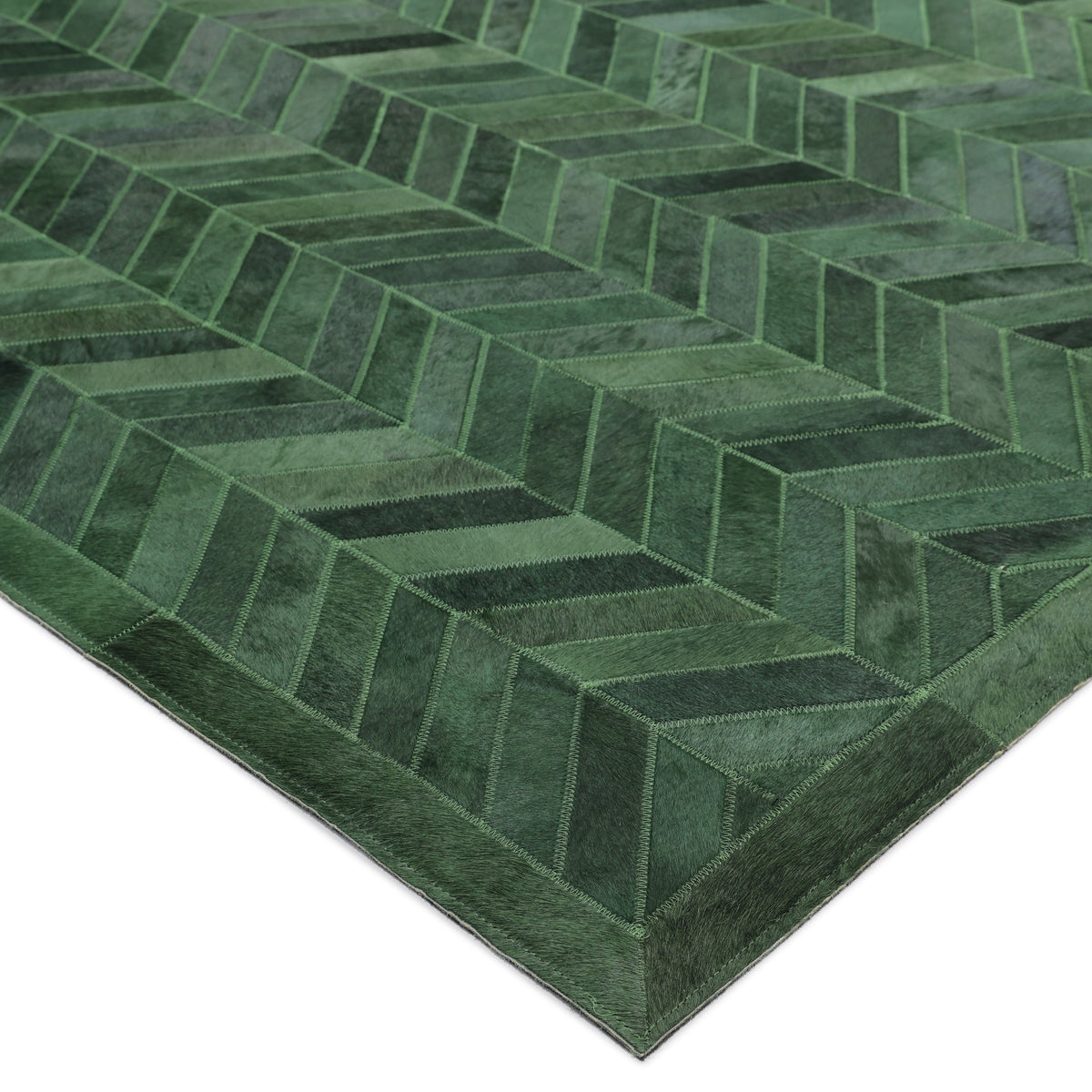 Solo Rugs - Meir Handmade Contemporary Cowhide Area Rug -