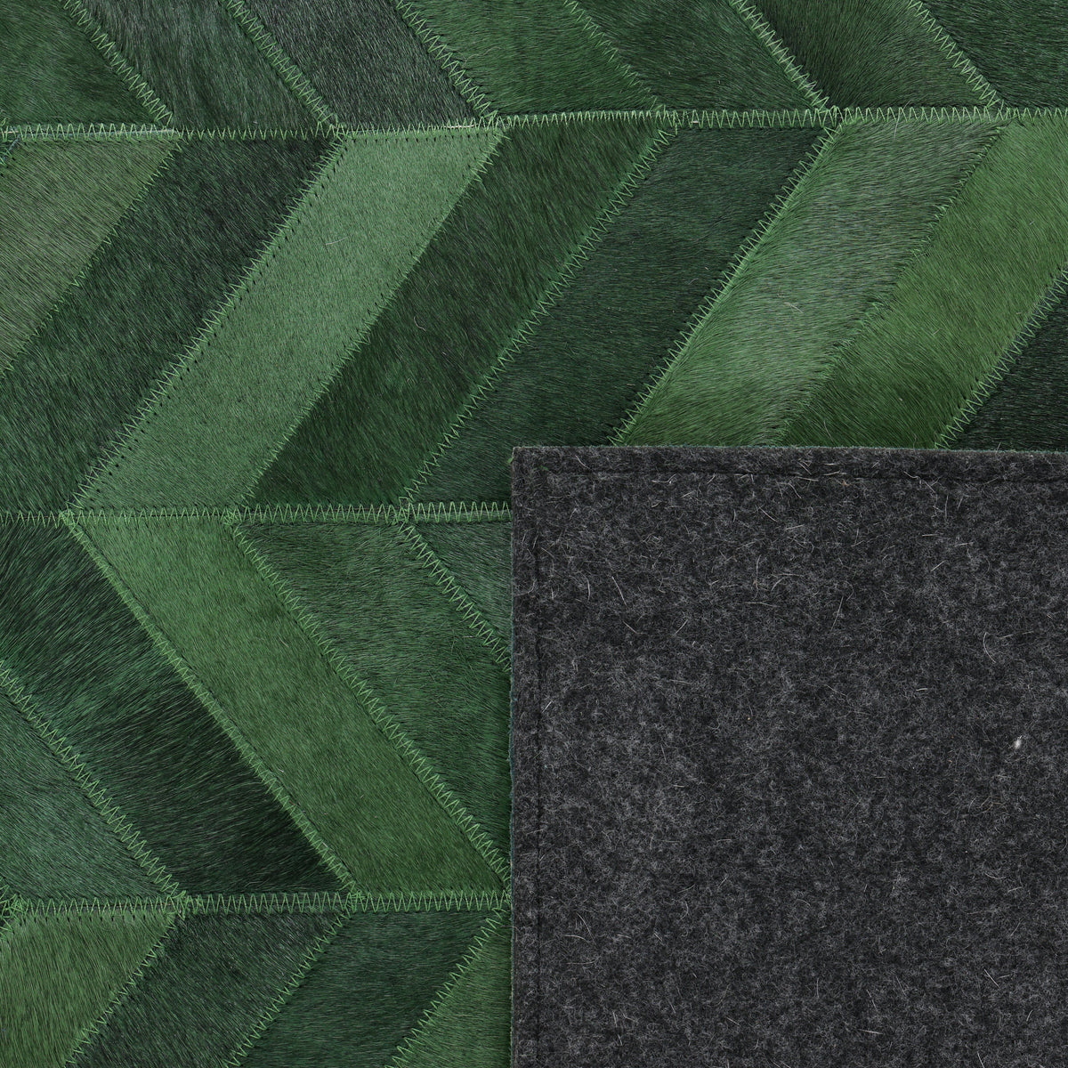 Solo Rugs - Meir Handmade Contemporary Cowhide Area Rug -