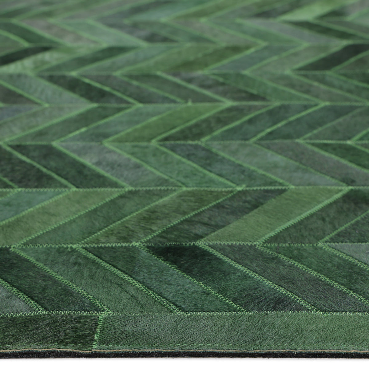 Solo Rugs - Meir Handmade Contemporary Cowhide Area Rug -