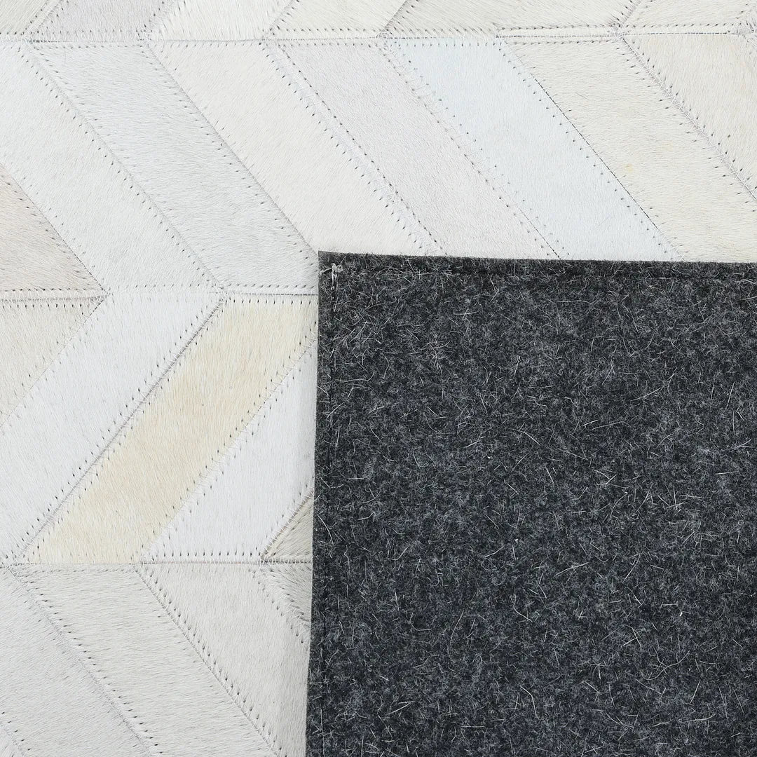 Solo Rugs - Meir Handmade Contemporary Cowhide Area Rug -