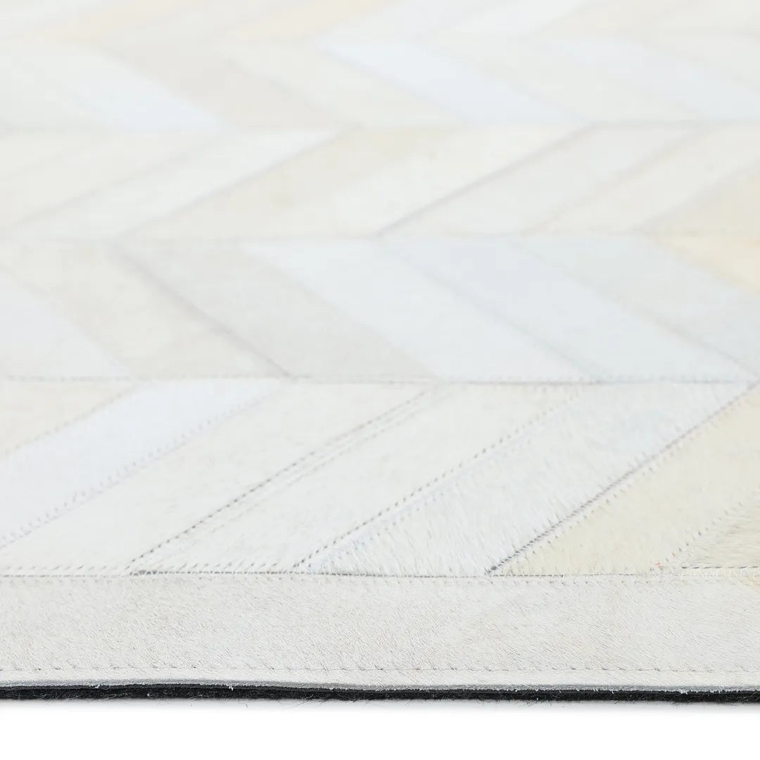Solo Rugs - Meir Handmade Contemporary Cowhide Area Rug -