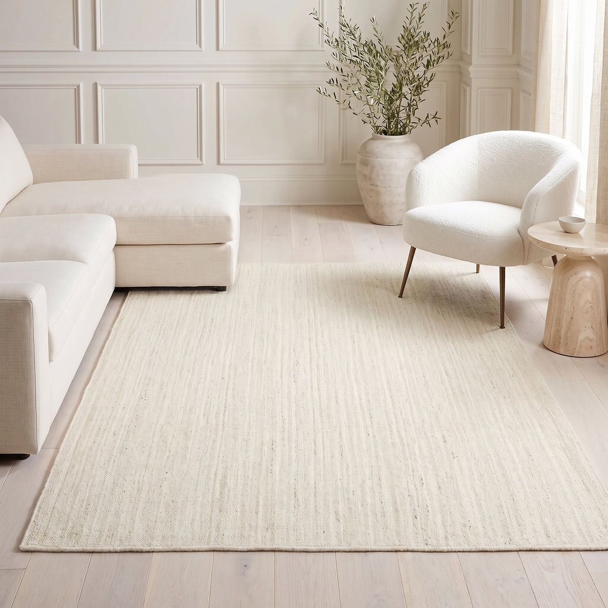 Solo Rugs - Avi Hand Woven Contemporary Transitional Jute Area Rug -