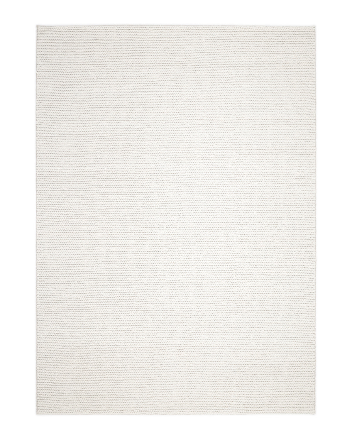 Solo Rugs - Elizabeth Hand Woven Contemporary Solid Area Rug - 5X8 Ivory Modern - Contemporary