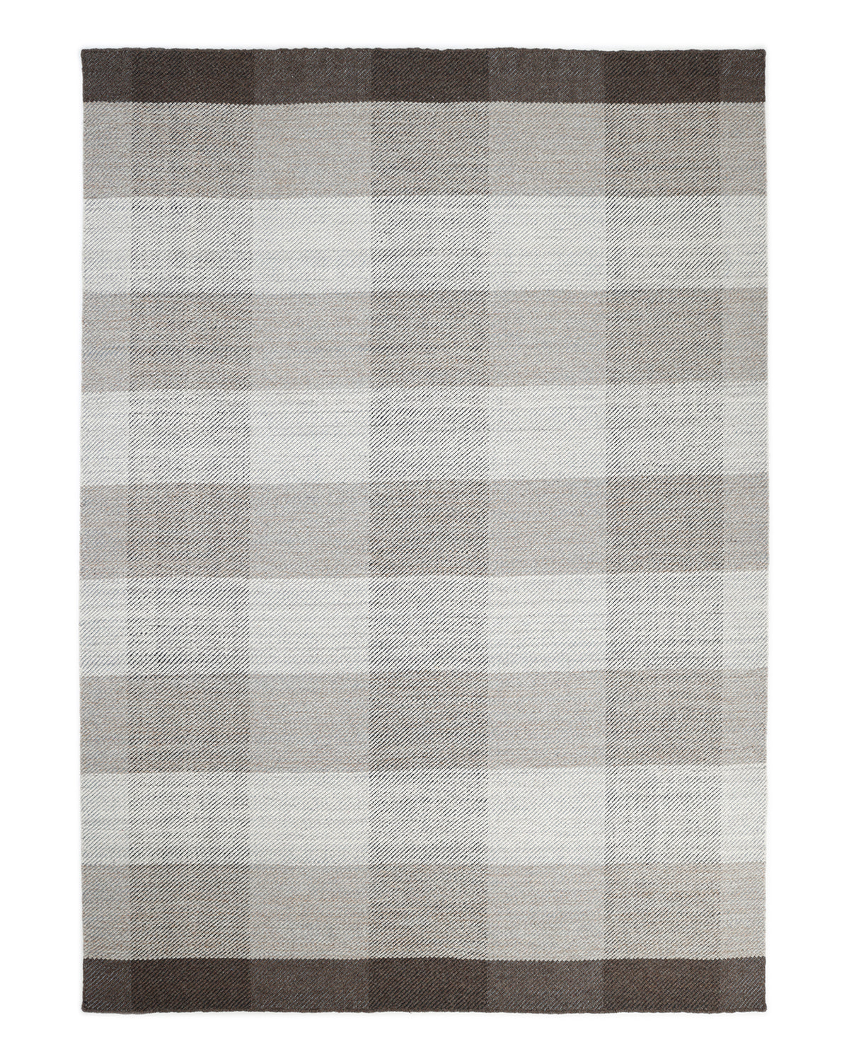 Solo Rugs - Carrie Hand Woven Contemporary Flatweave Area Rug - 5X8 Brown Modern - Contemporary