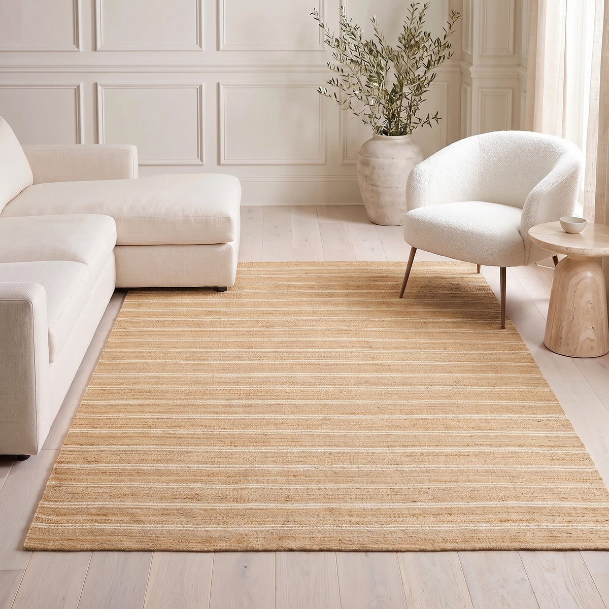 Solo Rugs - Lilly Hand Woven Contemporary Transitional Jute Area Rug -