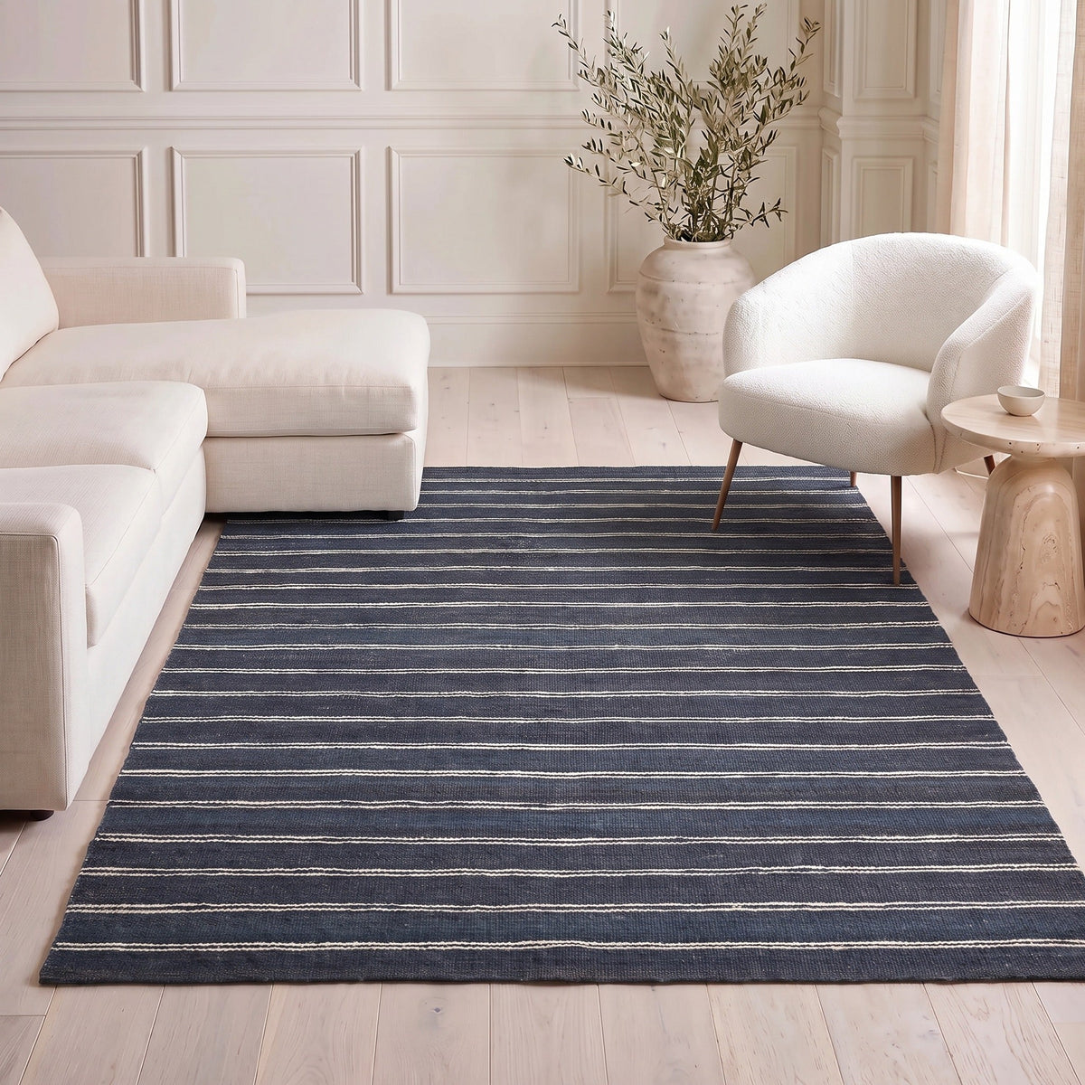 Solo Rugs - Lilly Hand Woven Contemporary Transitional Jute Area Rug -