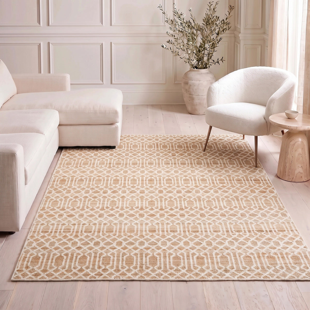 Solo Rugs - Sophie Hand Woven Contemporary Transitional Jute Area Rug -