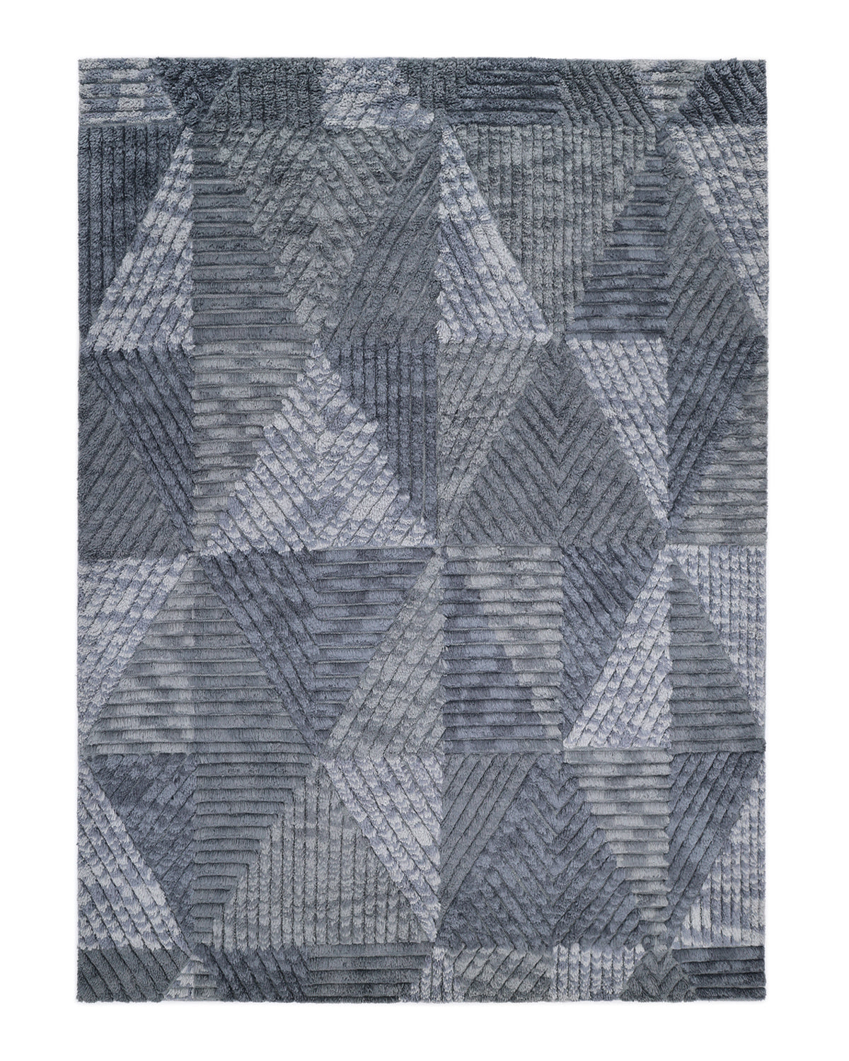 Solo Rugs - Erie Hand Knotted Modern Contemporary Solid Gray Area Rug - Gray Modern - Contemporary