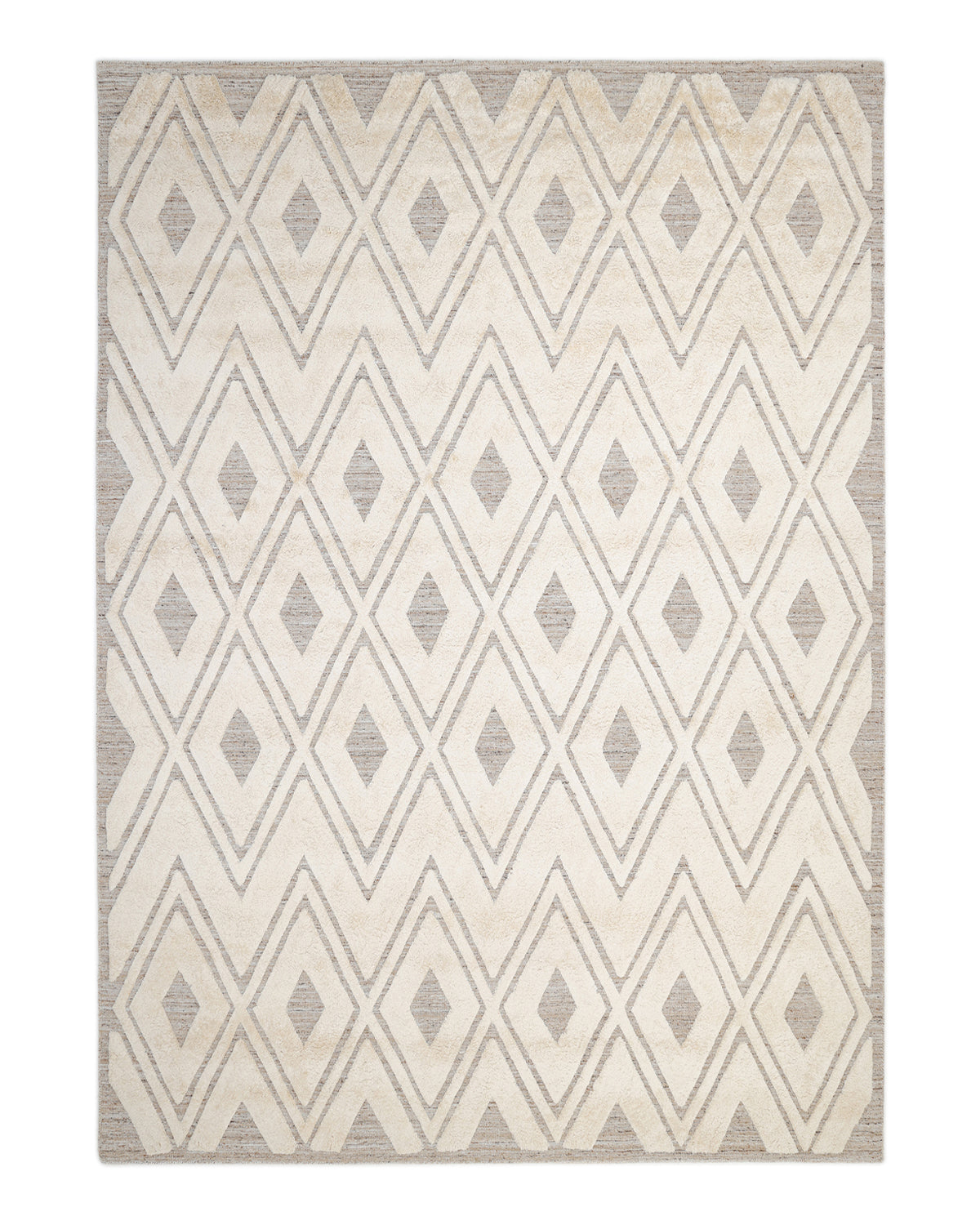 Solo Rugs - Fulton Hand Loomed Bohemian Tribal Area Rug - Beige Boho