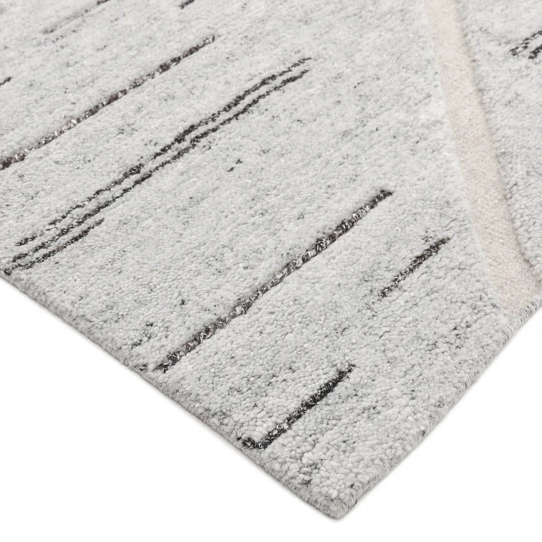 Solo Rugs - Chelsea Hand Knotted Contemporary Modern Light Gray Area Rug -