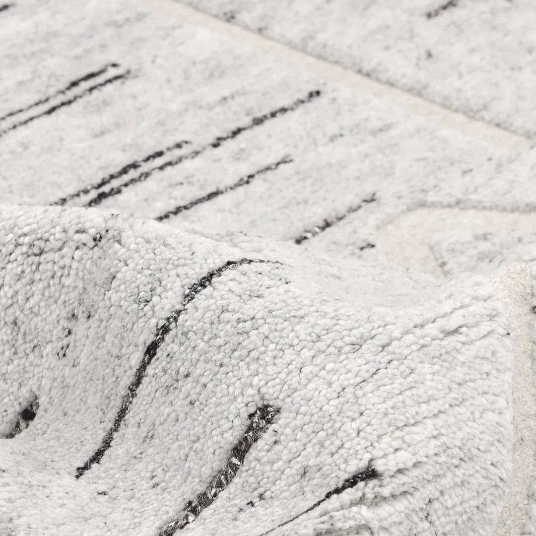Solo Rugs - Chelsea Hand Knotted Contemporary Modern Light Gray Area Rug -