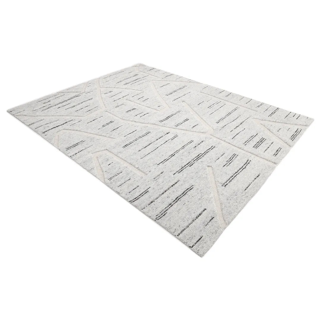Solo Rugs - Chelsea Hand Knotted Contemporary Modern Light Gray Area Rug -