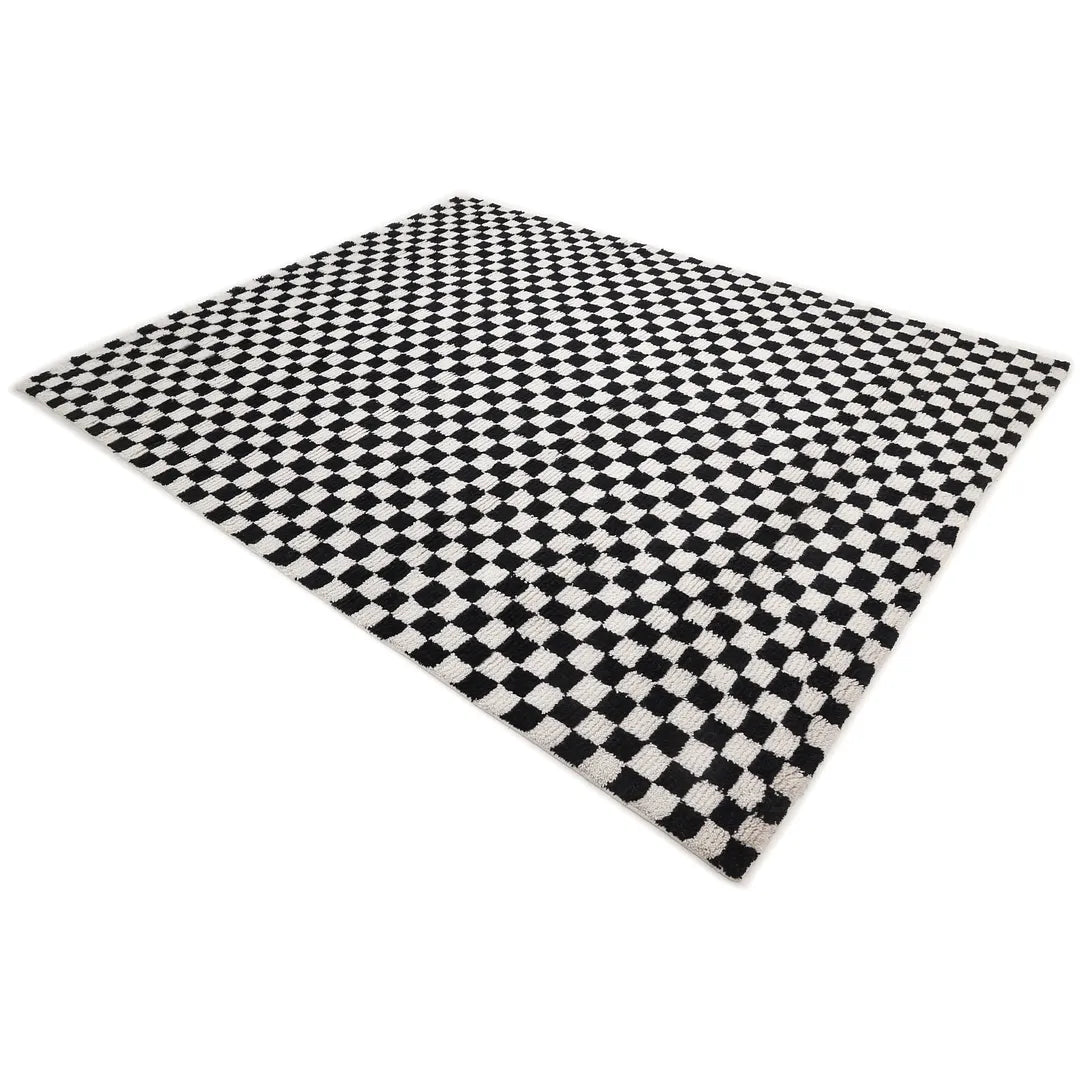 Solo Rugs - Stamford Hand Knotted Modern - Contemporary Black Area Rug -