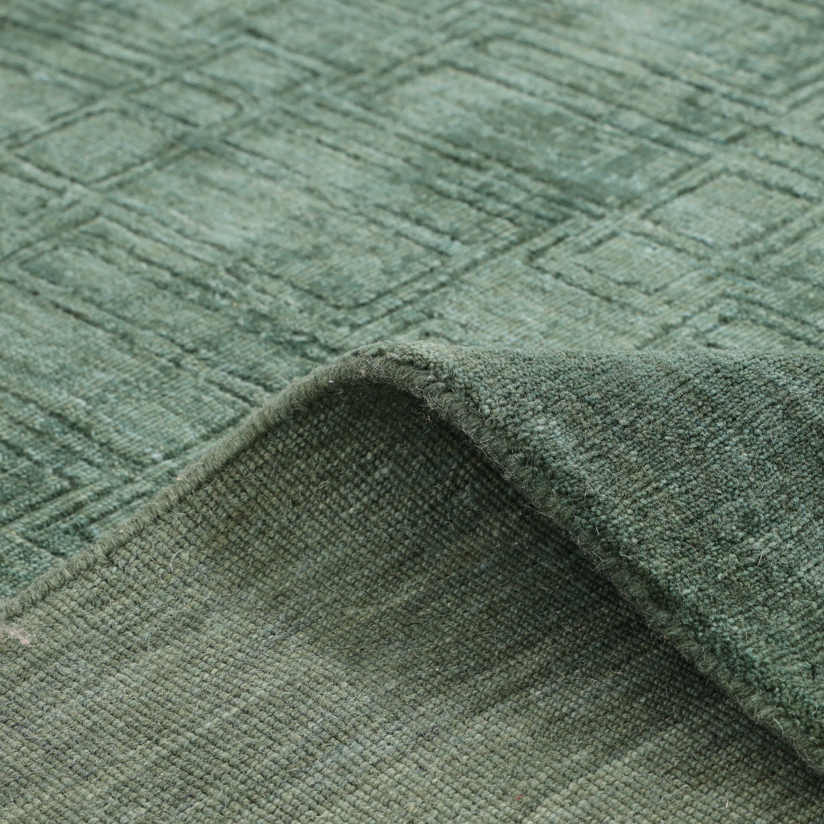 Solo Rugs - Sterling Hand Knotted Solid Area Rug -