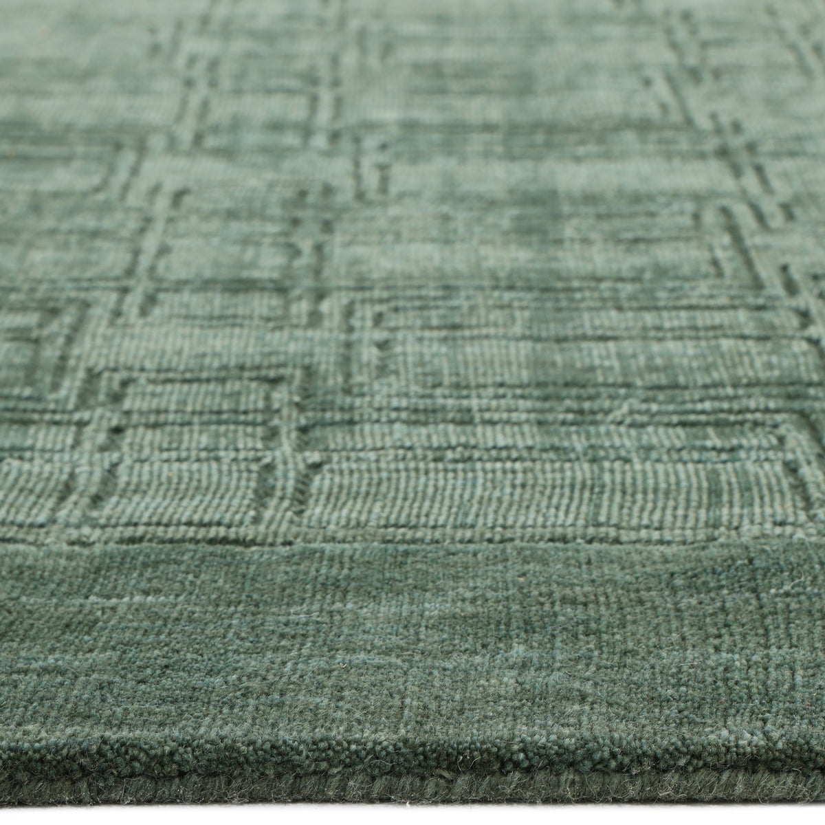 Solo Rugs - Sterling Hand Knotted Solid Area Rug -